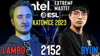 🇩🇪 Lambo (Z) vs 🇰🇷 Byun (T) - Gruppe D - IEM Katowice 2023 - StarCraft 2 - Cast 2152