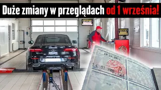 Duże zmiany w przeglądach technicznych od 1 września i od 1 stycznia!