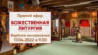 ☦ Прямой эфир | Вербное воскресенье Божественная литургия | 17.04.2022 г. в 9.30