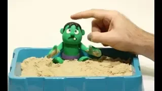 Baby Hulk Superhero Stop motion * Play Doh and Cartoons For Kids 💕 Superhero Babies