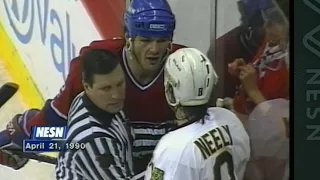 Canadiens - Bruins rough stuff 4/21/90