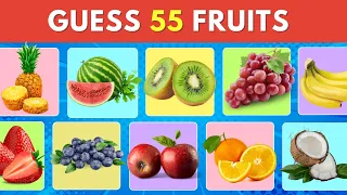 Guess the Fruit in 3 Seconds 🍇🍋🍉 | 55 Different Types of Fruit