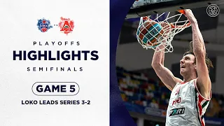 CSKA vs Lokomotiv Kuban Highlights Semifinals Game 5 | Season 2022-23