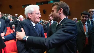 Mattarella e Macron all’Incontro internazionale per la Pace