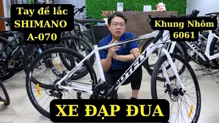 Review & Đánh Giá Xe Đạp Đua 700c DTFLY R-070 Khung Nhôm Tay Đề Lắc | SKU: R-070 | XĐGK