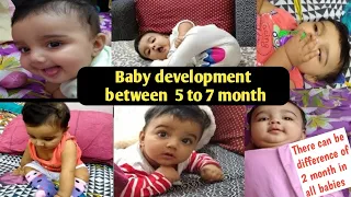 5-7month old baby  activities,Growth development(Miggi baby )