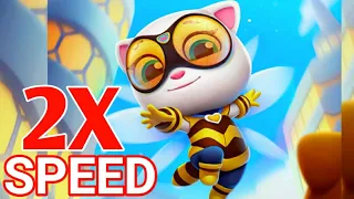 Talking Tom Hero Dash 2x Fast Speed Gameplay (Android/iOS)