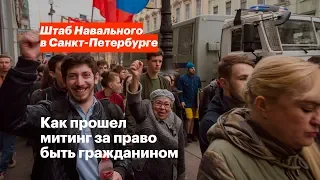 Митинг 5 мая в Петербурге