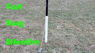 How to set up any fiberglass telescoping mast fast and easy