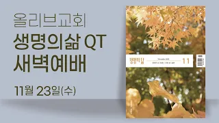 창세기 50:15~26ㅣ22.11.23(수)ㅣ생명의삶 QT