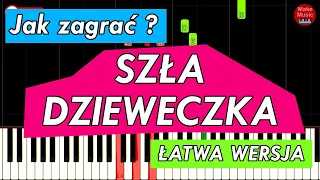 SZŁA DZIEWECZKA DO LASECZKA - Piano Keyboard Tutorial - SUPER WERSJA