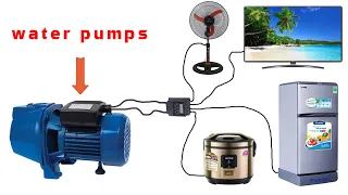 i turned the water pump into a 250v generator