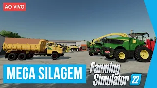 Silagem GIGANTE no Multiplayer Online no Farming Simulator 22