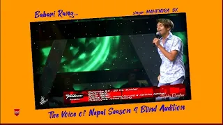 Mahendra BK Cover by Babari Rang The Voice of Nepal Season 4 @rsmediamusic