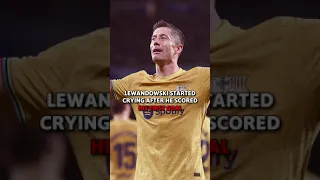 Lewandowski Cried after his First Goal 💔