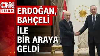 Cumhurbaşkanı Erdoğan, MHP lideri Bahçeli ile görüştü