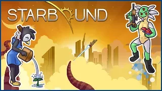 Starbound Multiplayer w/ Tortimer // 1 // Aliens vs. Derps!