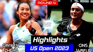 Ons Jabeur vs Qinwen Zheng Highlights | US Open 2023 Round 4