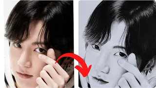 How to drawing portrait/ for beginners#jin #bts #portrait