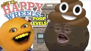 Annoying Orange Plays - Happy Wheels: POOP Levels!