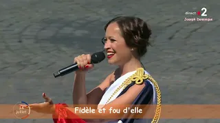 France - Candice Parise - Jeudi 14 juillet 2022 - Paris Place de la Concorde