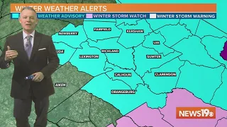 Winter weather advisory in effect for the Midlands