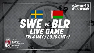 Sweden - Belarus | Full Game | 2018 IIHF Ice Hockey World Championship