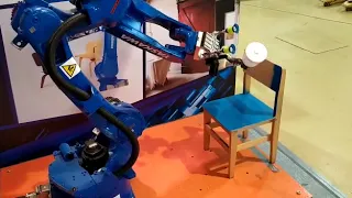 Роботизированная покраска мебели на выставке ЛЕСДРЕВМАШ-2020