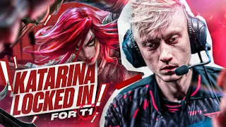 KATARINA LOCKED IN FOR T1 ACADEMY - T1 VS BRO - CAEDREL