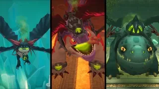 DreamWorks Dragons Dawn of New Riders - All Boss Fights (PS4 HD) [1080p60FPS]