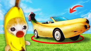 Banana Cat's Upgrade: From Bike to Banana Car!!! 🐱 Baby Banana Cat Compilation | Happy Cat MEME 😿
