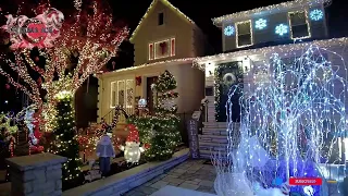 NYC Christmas Walk🎄Dyker Heights Christmas Lights Walking Tour🎅🌟Brooklyn. Dec. 2021 REPEAD