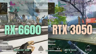 RX  6600 vs RTX 3050 1440p gaming, 2024