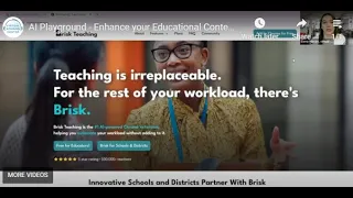 AI Playground - Enhance your Educational Content Creation with Brisk Teaching