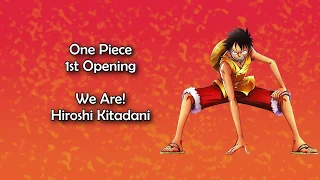 One Piece OP 1 - We Are! Lyrics