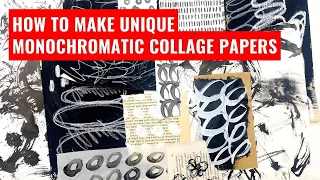 How To Make Unique Monochromatic Collage Papers