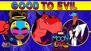 Moon Girl & Devil Dinosaur Characters: Good to Evil 🌙🦖