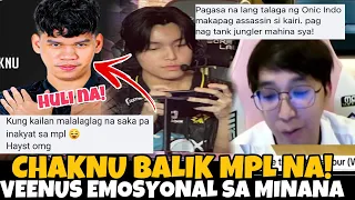 CHAKNU IS BACK SA MPL PERO BAKIT NGAYON LANG? KAIRI NAG FANNY NA! OHMYVEENUS MUNTIK MAIYAK SA MINANA