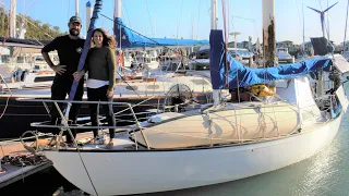 ⛵ BOAT TOUR: Our 50 Year Old Fiberglass Sailboat (before her refit) - Free Range Sailing Ep 142