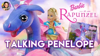 Barbie As Rapunzel - Penelope Dragon Talking Plush Figure (2002) - REVIEW | Barbie Movie Dolls