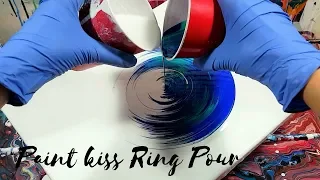 NEW TECHNIQUE "Paint Kiss" RING POUR - Split Rings with FLOETROL