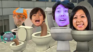 Blippi Wonders and Kaji Family Skibidi Toilet Real Life Costumes - New Update