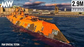 Pan Spatial Teton - Review with online gameplay 2.9M damage - Modern Warships