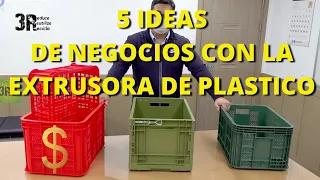 5 Trabajos con la extrusora para fundir el plastico/ ideas de negocios con la extrusora