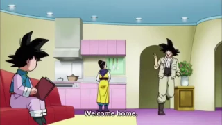 Goku and Goten hit chi chi