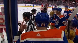 Rough stuff from Calgary Flames vs Edmonton Oilers game (2024 NHL)