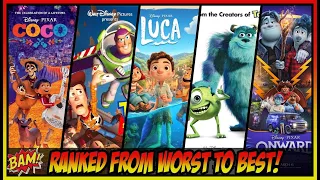 All 24 Pixar Movies Ranked From Worst to Best! (w/ Luca)