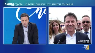 Giusseppe Conte intervista a L'Aria Che Tira -La7- 03/05/24