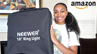 Neewer Ring Light 18" | Unboxing, Setup and Review | Amazon