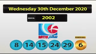 NLCB Lotto Plus  Wednesday December 30th 2020